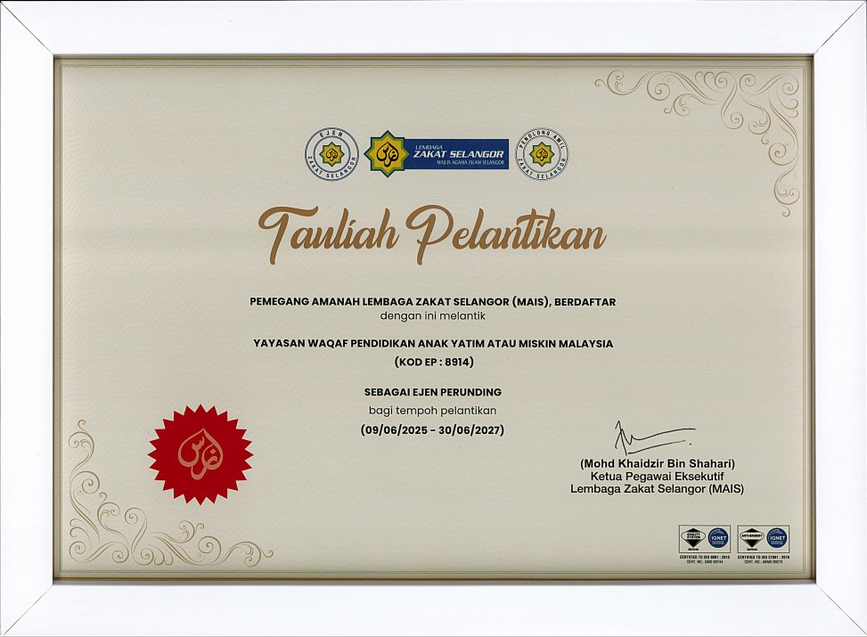 Sijil Tauliah Pelantikan - LZS